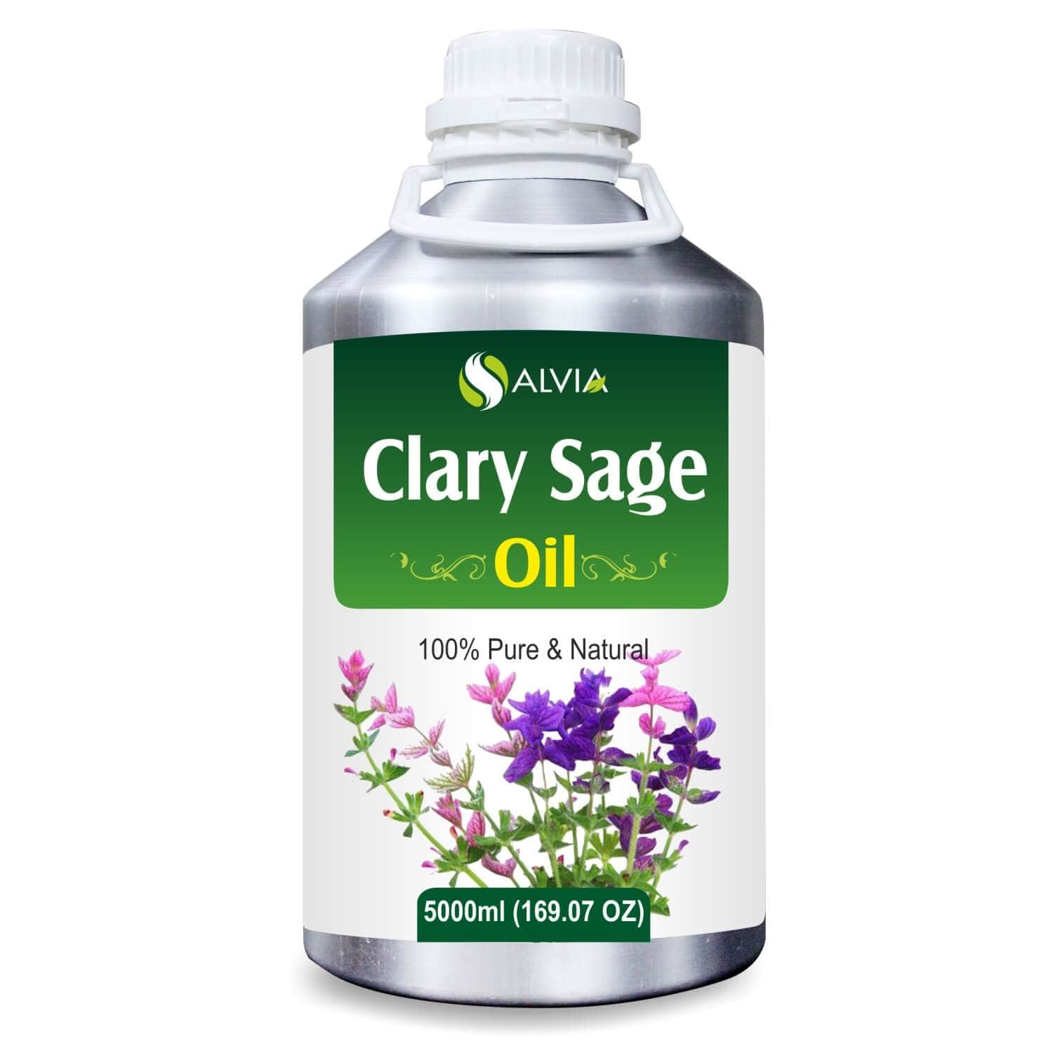 Salvia Natural Essential Oils,Greasy Oil,Acne,Anti-acne Oil,Oil for Greasy hair,Best Essential Oils for Hair 5000ml Clary Sage Oil (Salvia sclarea) 100% Natural Pure Essential Oil Alleviates Stress, Gives Relaxation, Promotes Hair Growth, Calms Skin Rashes Salvia Natural Essential Oils,Greasy Oil,Acne,Anti-acne Oil,Oil for Greasy hair,Best Essential Oils for Hair 5000ml Clary Sage Oil (Salvia sclarea) 100% Natural Pure Essential Oil Alleviates Stress, Gives Relaxation, Promotes Hair Growth, Calms Skin Rashes